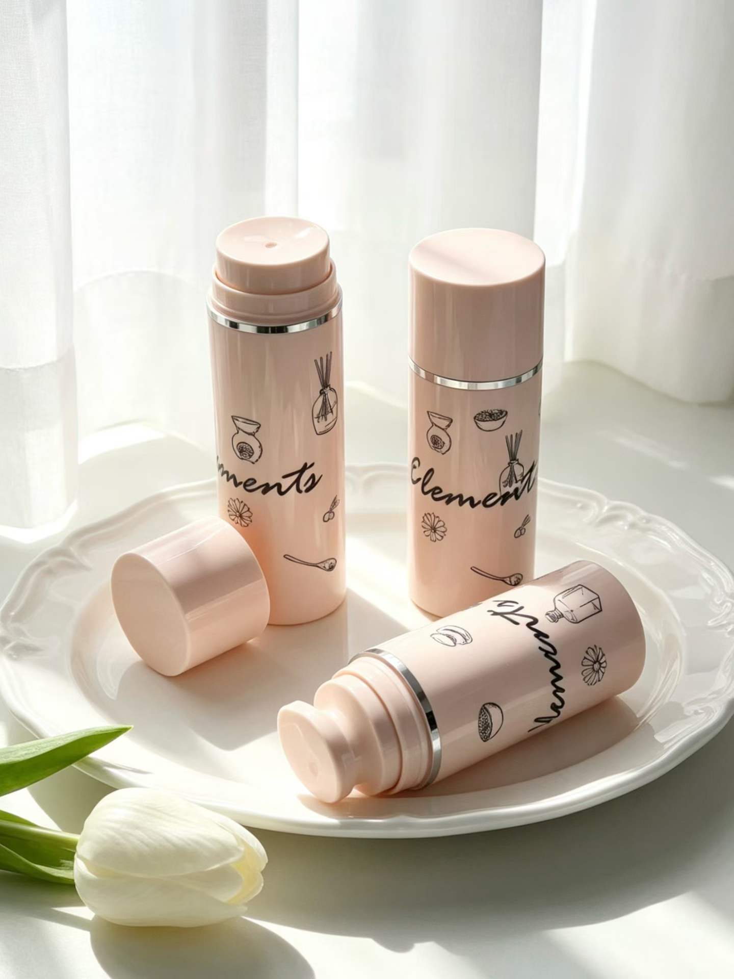 customized color for airless bottle